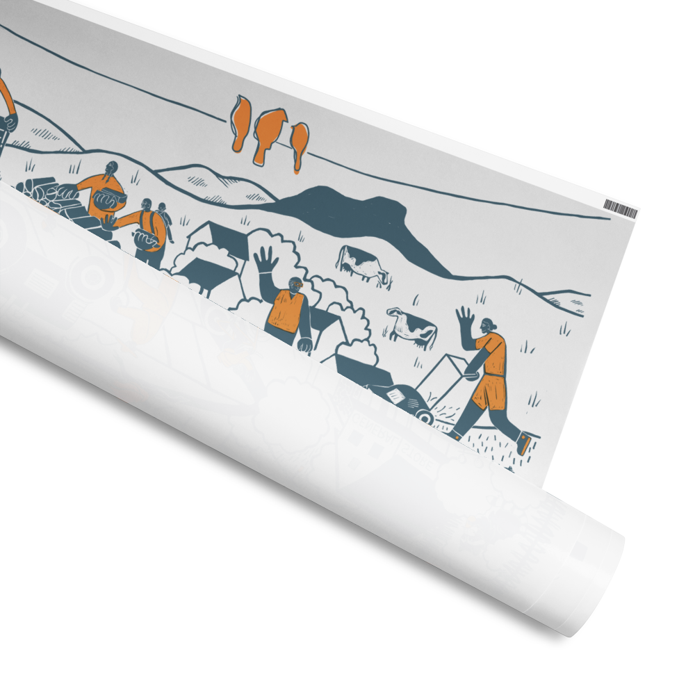 Christine Tyler Hill FPF Wrapping paper roll