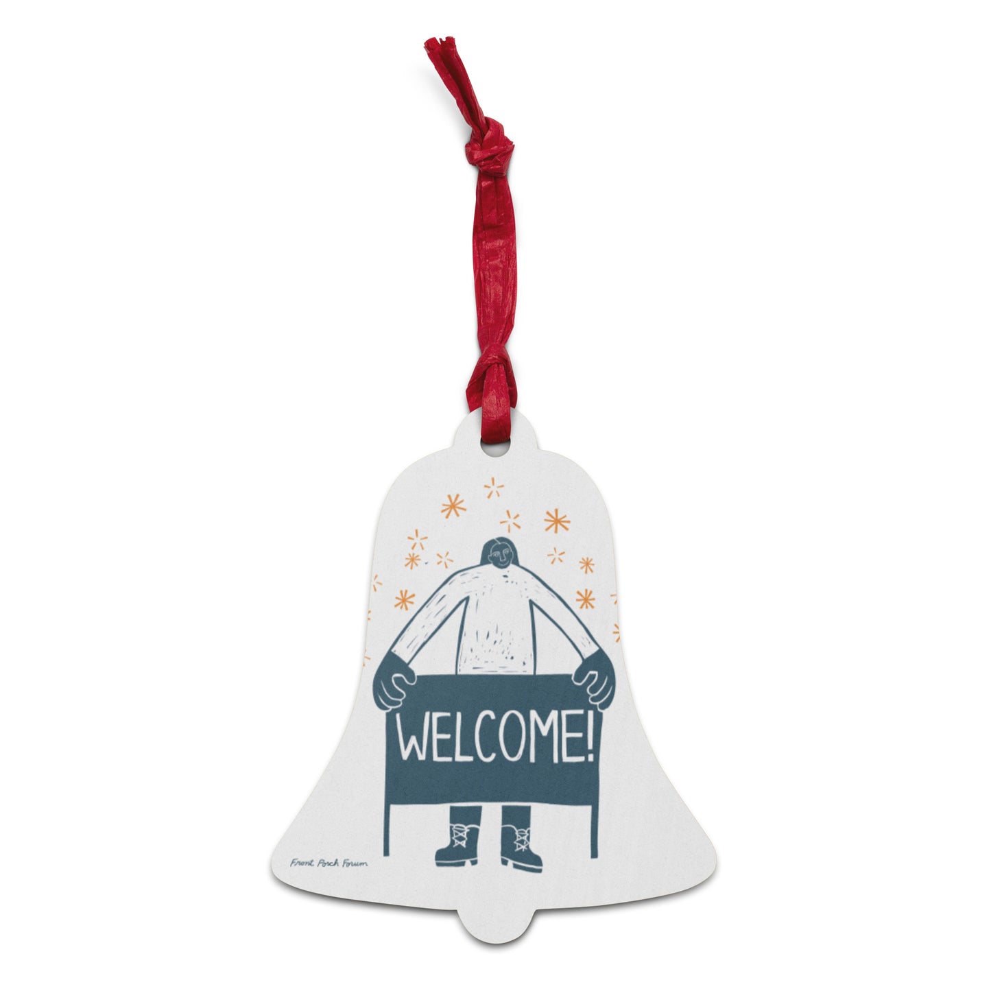 Welcome Wooden ornament, Christine Tyler Hill Collection
